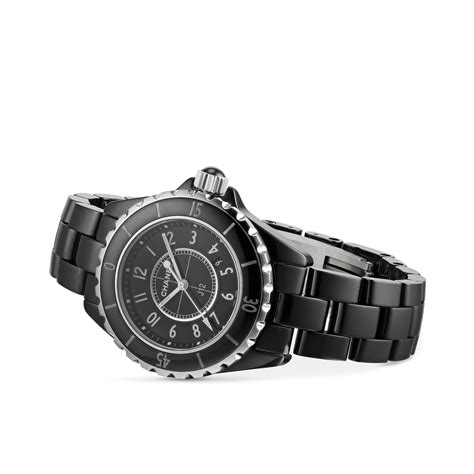 chanel j12 black ceramic 33mm h2122|Chanel j12 black watch.